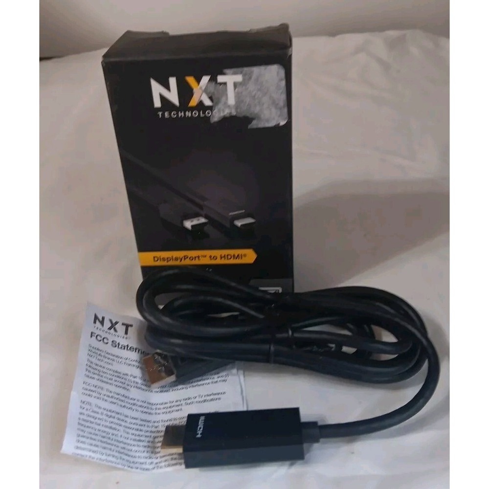 NXT Technologies NX51760 6ft DisplayPort to‎ HDMI Audio Video Cable